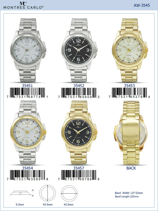 Gold Metal Dress Watch