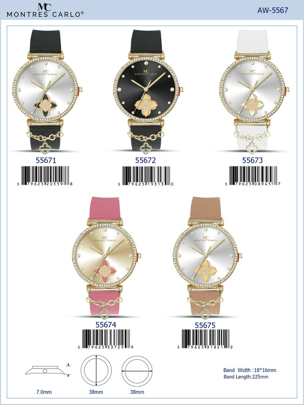Gold Silicone Band Watch