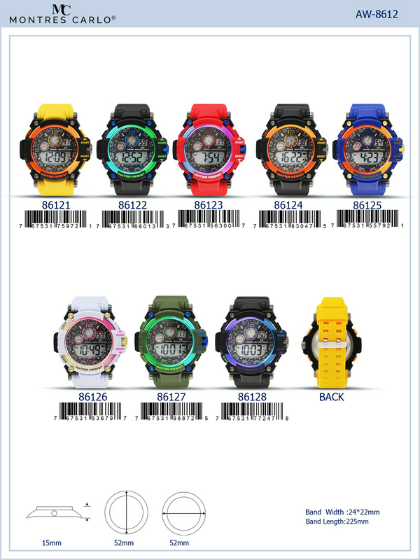 Red Digital Sports Watch