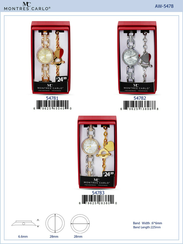 Two-Tone Metal Watch & Bracelet Collection