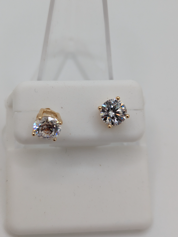 Gold & Diamond Earrings