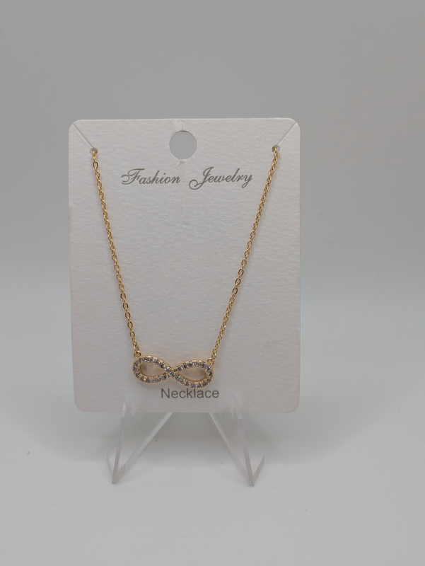 Gold & Diamond Infinity Necklace