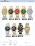 Gold CZ Stone Watch