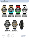 Red Gradient Digital Watch