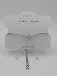 Silver & Diamond Star Bracelet