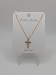 Gold & Diamond Cross Necklace