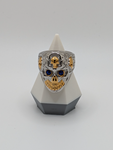 Gold Encrusted Skull Ring