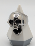 Steel Screaming Skull Ring Style 2