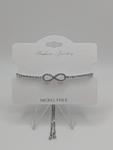 Silver & Diamond Infinity Bracelet